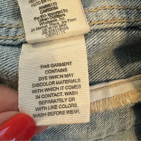 Free People Studded Denim Trucker Jacket - Picture 9 of 9